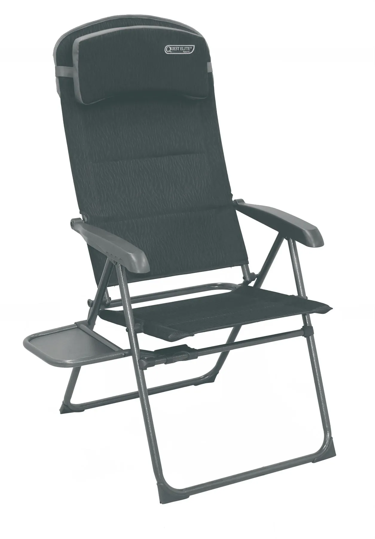 Quest Ragley Pro Recline Camping Caravan Chair with Side Table