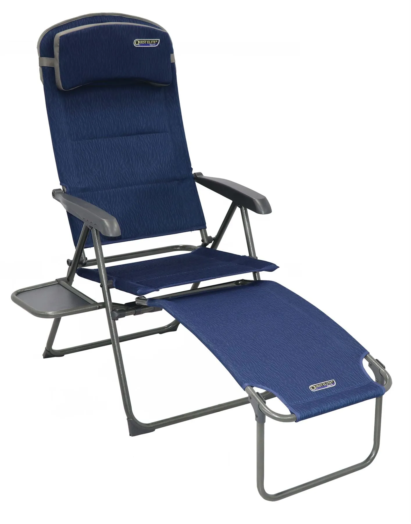 Quest Ragley Pro Recline Camping Caravan Chair with Side Table