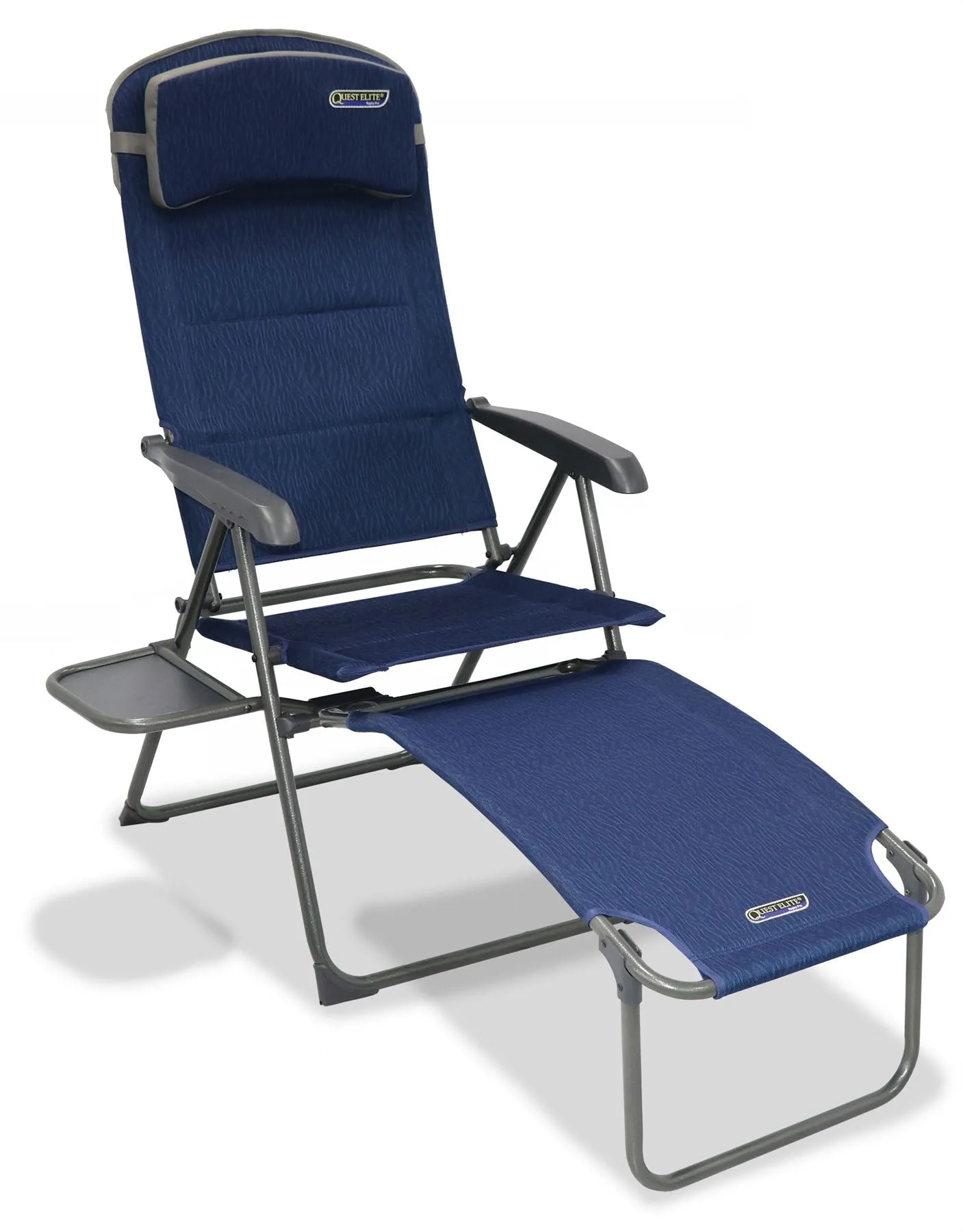 Quest Ragley Pro Recline Camping Caravan Chair with Side Table