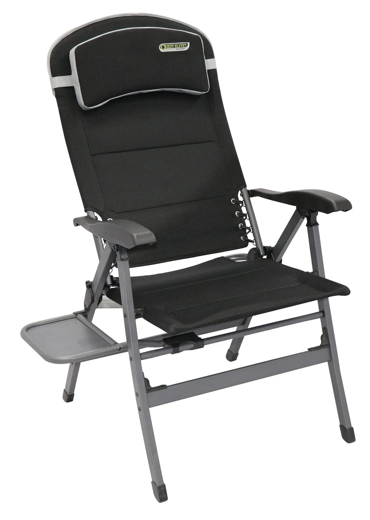 Quest Vienna Pro Comfort Camping Caravan Chair with Side Table