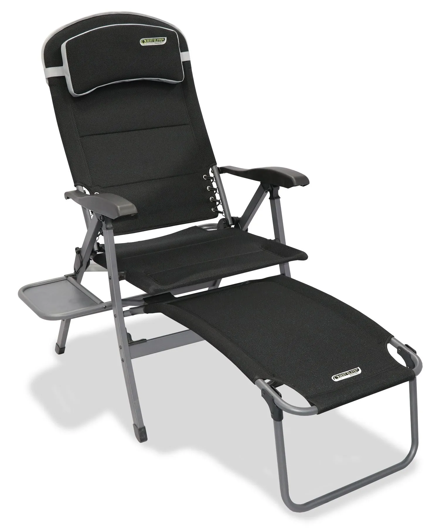 Quest Vienna Pro Comfort Camping Caravan Chair with Side Table