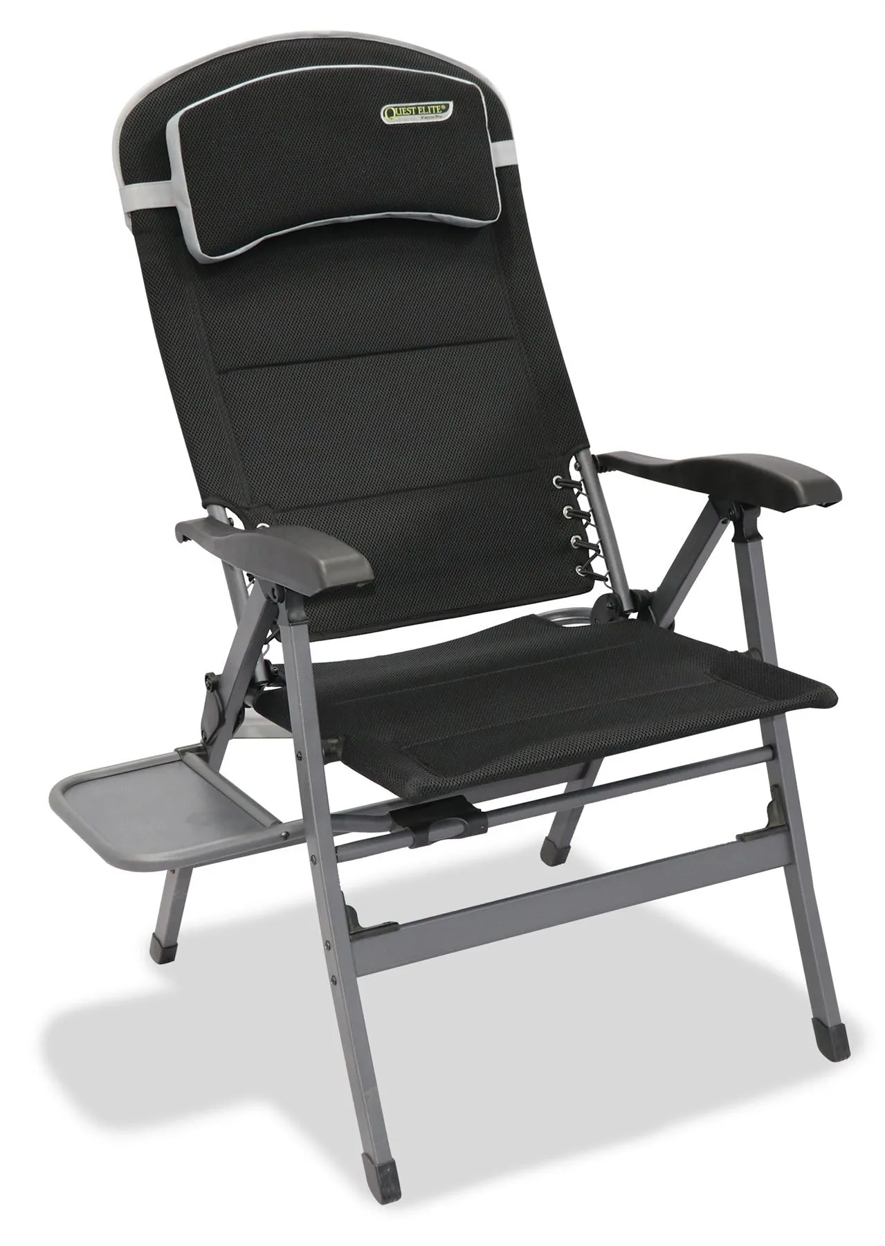 Quest Vienna Pro Comfort Camping Caravan Chair with Side Table