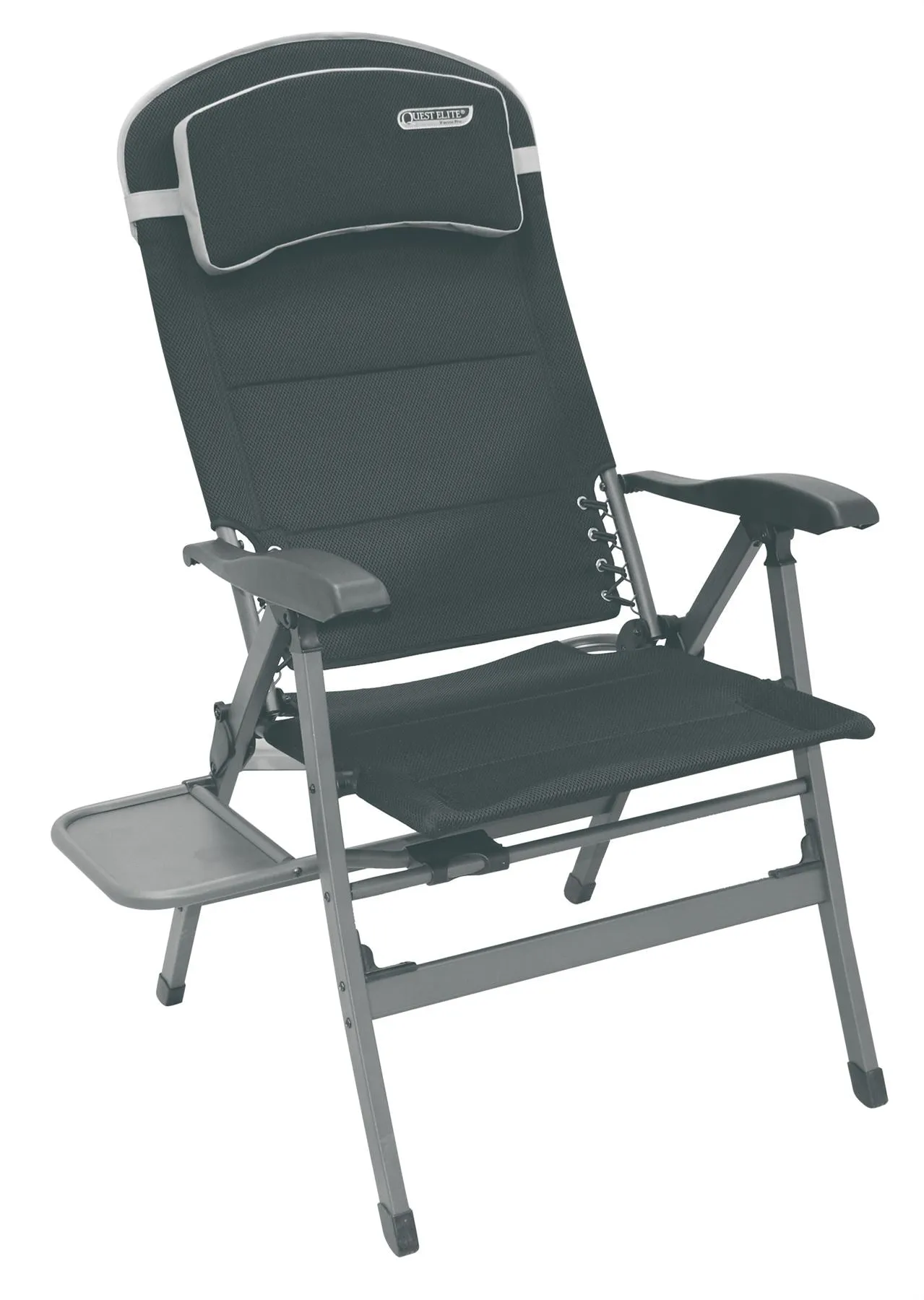 Quest Vienna Pro Comfort Camping Caravan Chair with Side Table
