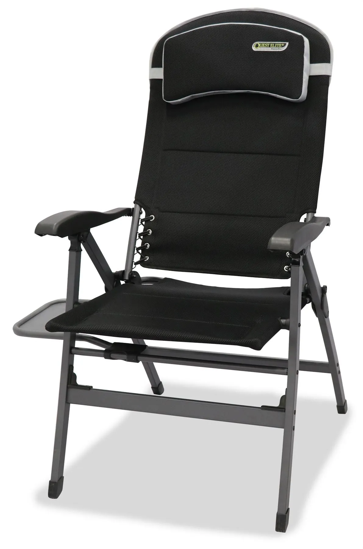Quest Vienna Pro Comfort Camping Caravan Chair with Side Table