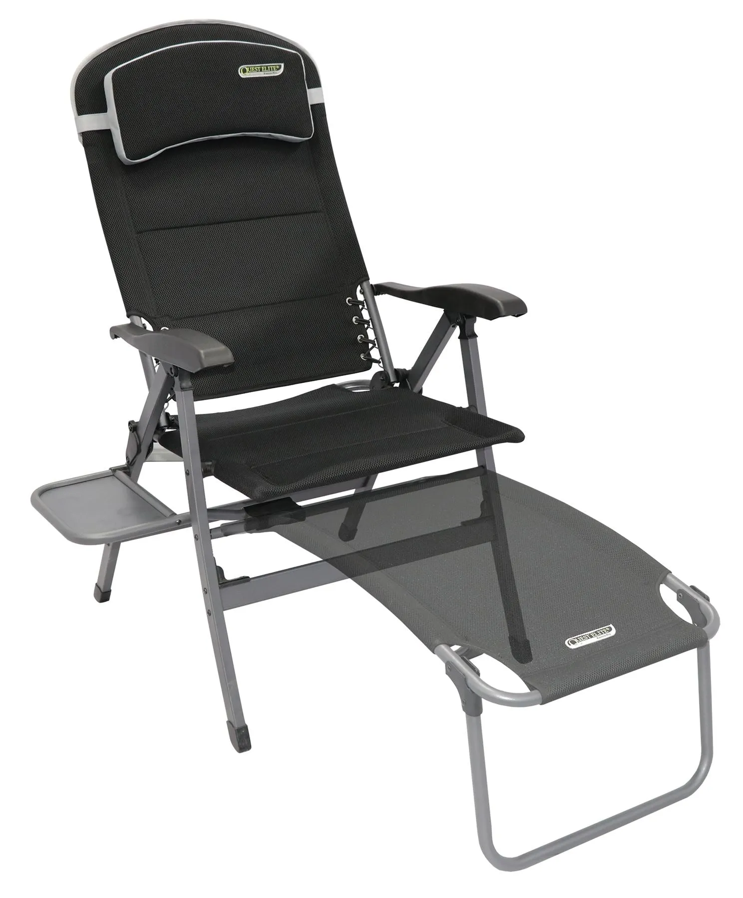 Quest Vienna Pro Comfort Camping Caravan Chair with Side Table