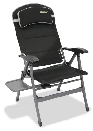 Quest Vienna Pro Comfort Camping Caravan Chair with Side Table