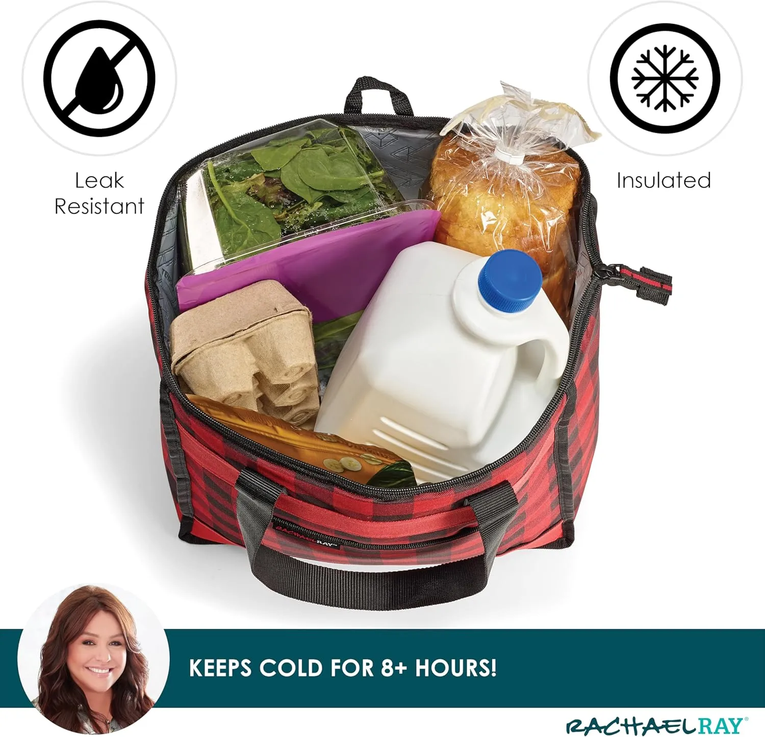 Rachael Ray Chillout Soft Sided Cooler Bag - Insulated, Leak Proof, Portable for Travel