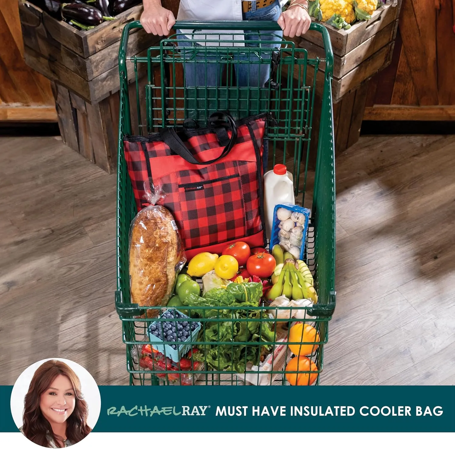 Rachael Ray Chillout Soft Sided Cooler Bag - Insulated, Leak Proof, Portable for Travel