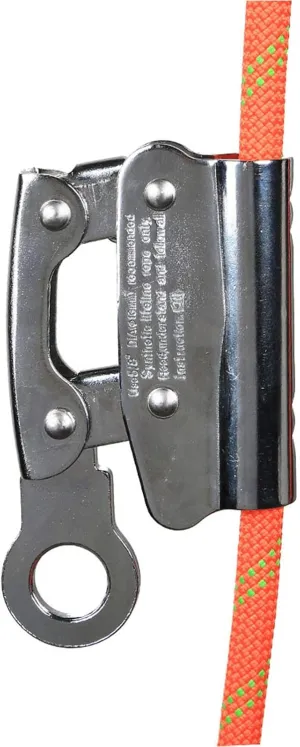 Rappelling Equipment, Self braking Stop Descender Clamp Climbing Anti Fall Equipment (Round hole hanging point)