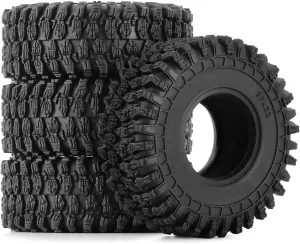 Rc Wheel Rim Tire for TRX4M for Axial for SCX24 for AX24 Upgrade for Super Soft Sticky 1.0 Wheel Tires 57 * 22mm for 1/18 1/24 RC Crawler Car
