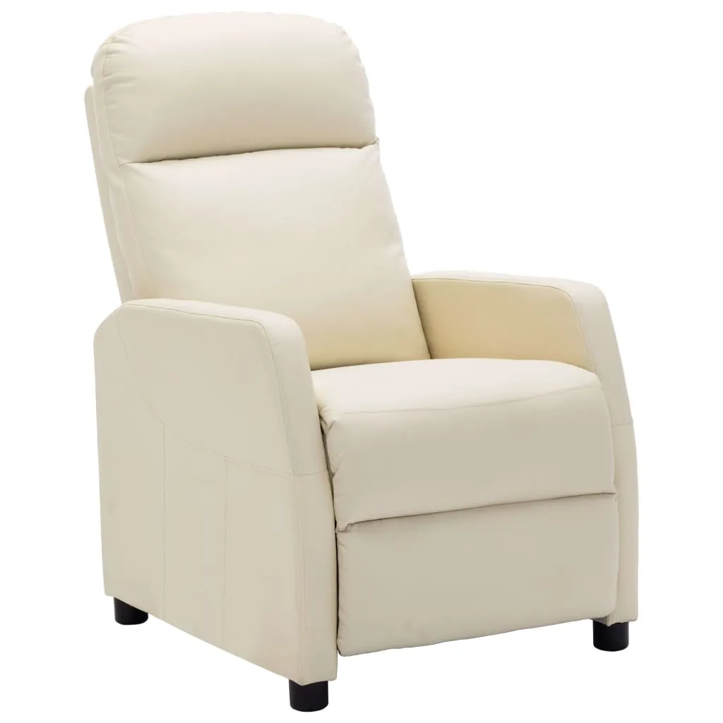 Reclining Chair Leisure Recliner for Home Theater Cinema Faux Leather