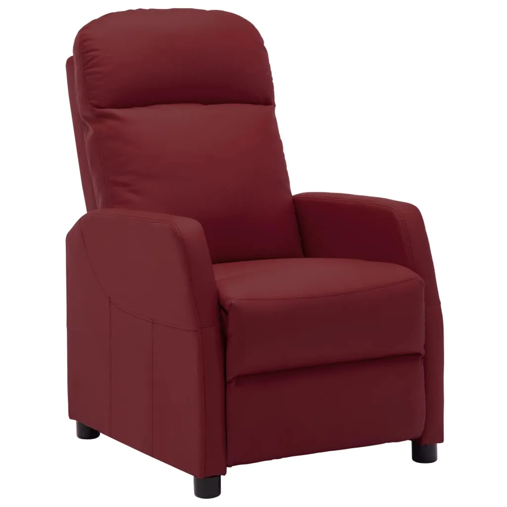 Reclining Chair Leisure Recliner for Home Theater Cinema Faux Leather