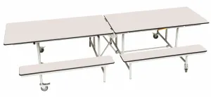 Rectangular Mobile Folding Bench Unit- Age Range 11 