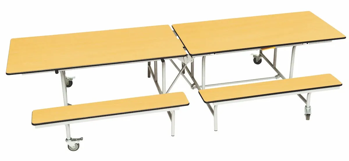 Rectangular Mobile Folding Bench Unit- Age Range 11 