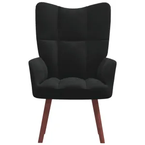 Relaxing Chair Black Velvet
