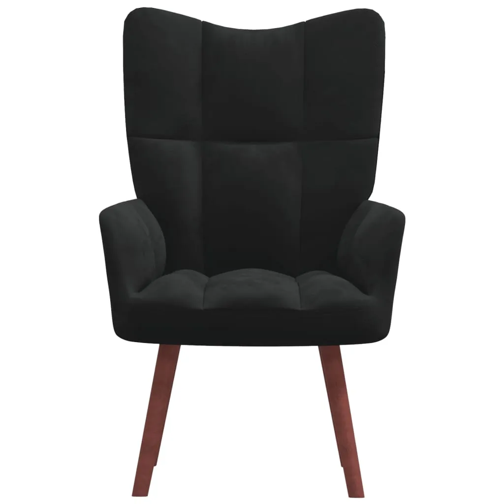 Relaxing Chair Black Velvet