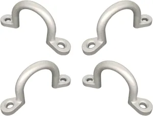 Replace Trailer Tie Loop 2" I.D. Aluminum Bolt-On Lashing Rope Tie Down Ring Horse (4 Pack)