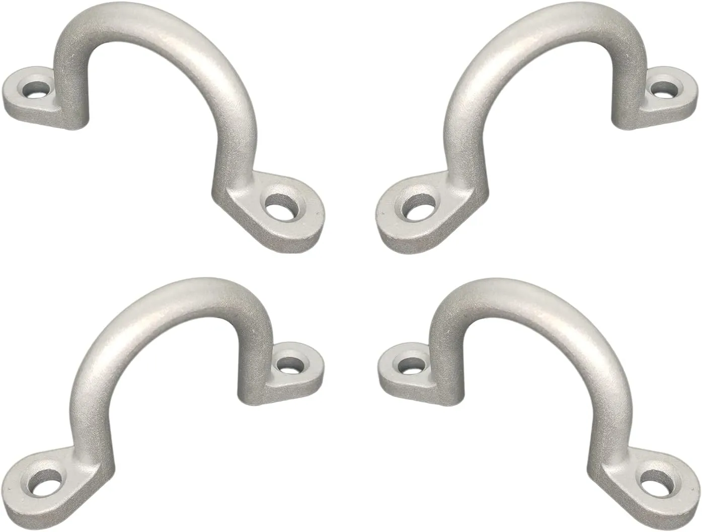 Replace Trailer Tie Loop 2" I.D. Aluminum Bolt-On Lashing Rope Tie Down Ring Horse (4 Pack)