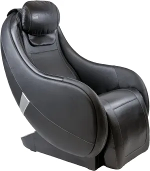 Riage CS, Compact Shiatsu Massage Chair, Featuring Zero-Gravity Recliner, Lumbar Heat, and Four-Node Massage Robot, Tapping, Kneading, Roller-Massaging Techniques (Black)