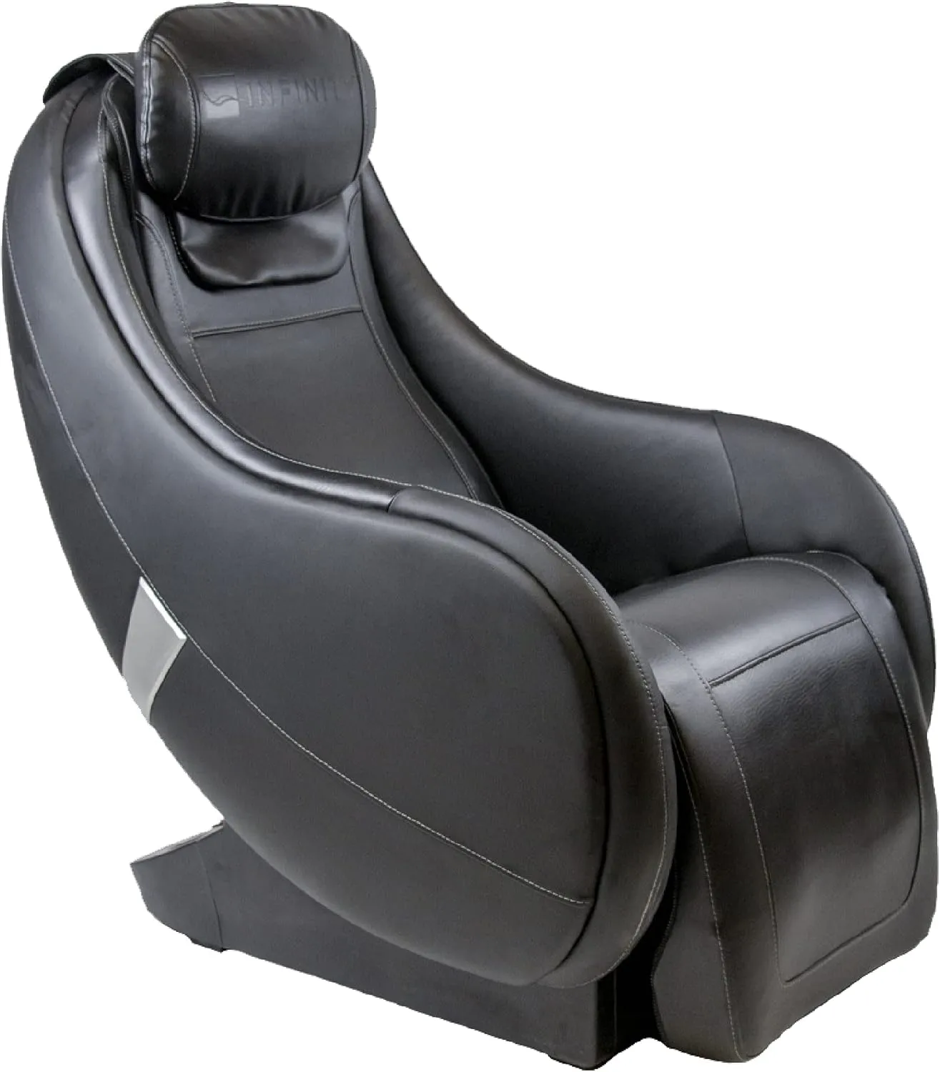 Riage CS, Compact Shiatsu Massage Chair, Featuring Zero-Gravity Recliner, Lumbar Heat, and Four-Node Massage Robot, Tapping, Kneading, Roller-Massaging Techniques (Black)