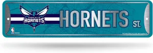 Rico Industries NBA Metal Street Sign Metal Street Sign 4" x 15" Home Décor - Bedroom - Office - Man Cave