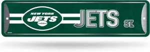 Rico Industries NFL Metal Street Sign Metal Street Sign 4" x 15" Home Décor - Bedroom - Office - Man Cave