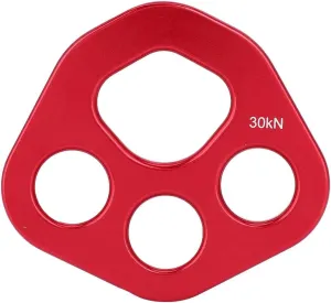 Rigging Plate, Aviation Aluminum Rigging Plate, 4 Holes Climbing Multi Anchor Point Connector Gear for Descender Rock Climbing