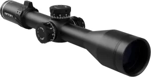 Riton Optics 2023 Series 7 Conquer 4-32x56 MRAD Precision Riflescope First Focal Plane HD ED Glass Illuminated Reticle Integrated Removable Two Location Three Available Height Throw Levers