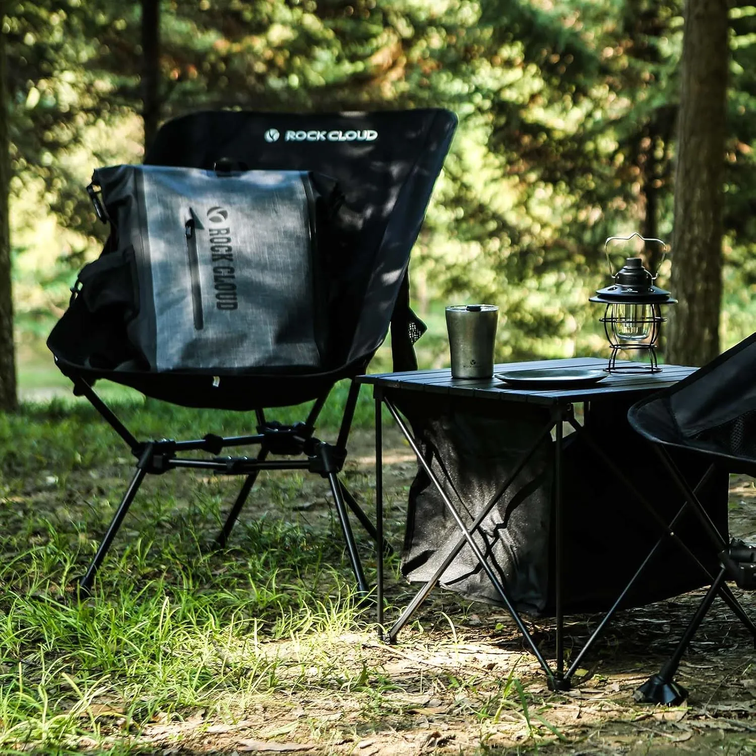 ROCK CLOUD Portable Camping Table Ultralight Aluminum Camp Table Folding Compact Beach Table with Storage Bag for Camping Hiking Backpacking Outdoor Picnic(Reinforced Frame-Small)
