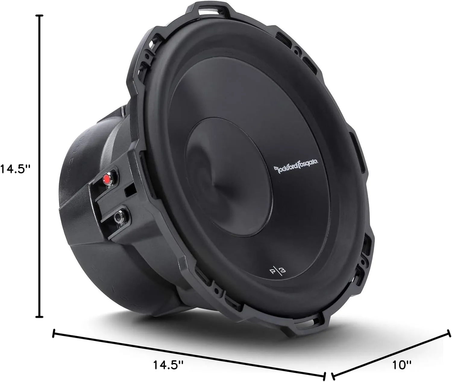 Rockford Fosgate P3D4-12 Punch P3 DVC 4-Ohm 12-Inch 600-Watt RMS 1200-Watt Peak Subwoofer