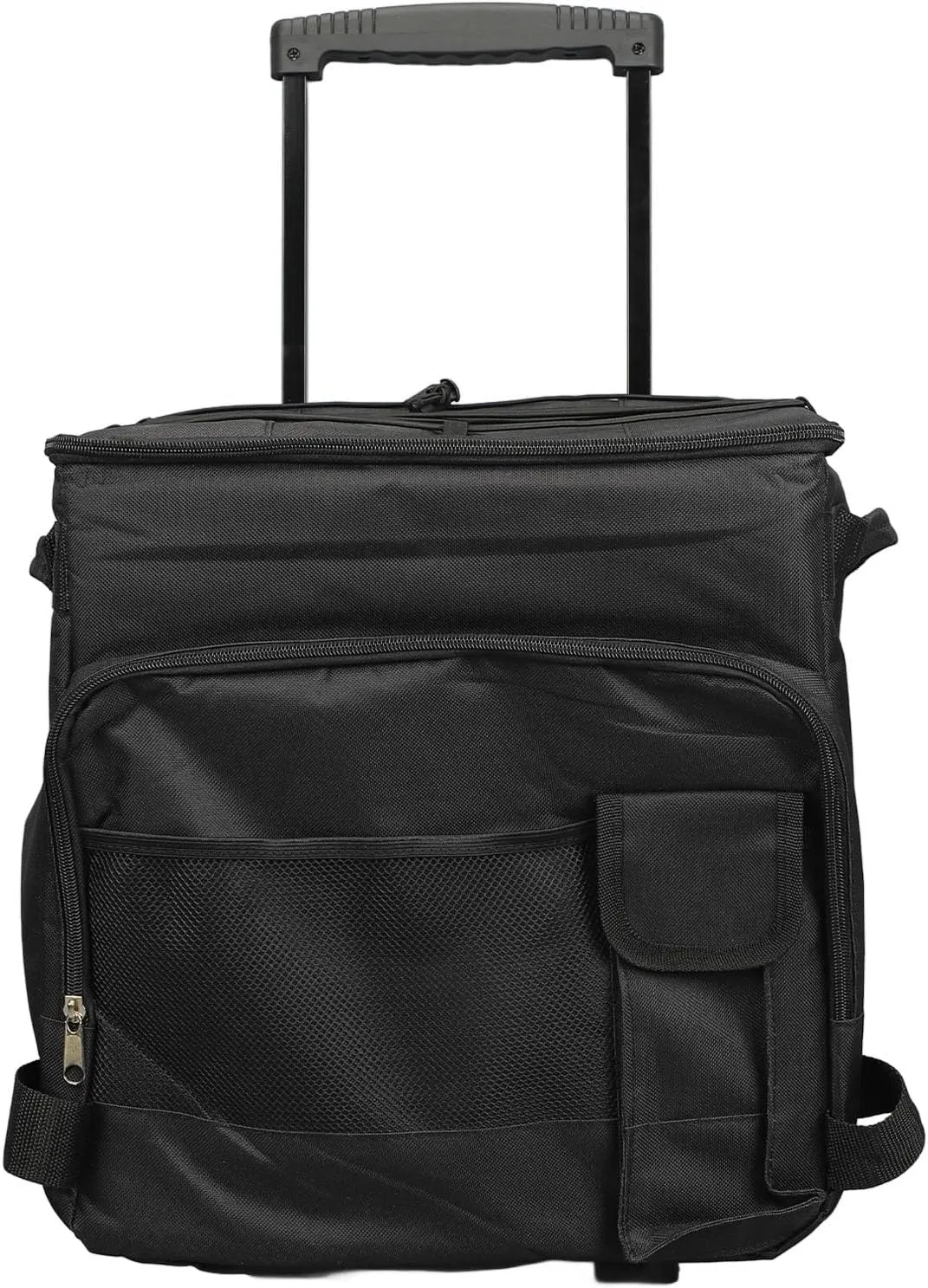 Rolling Cooler Bag Professional Waterproof Leakproof Insulated Food Storage Bag Camping Outdoor Picnic Black