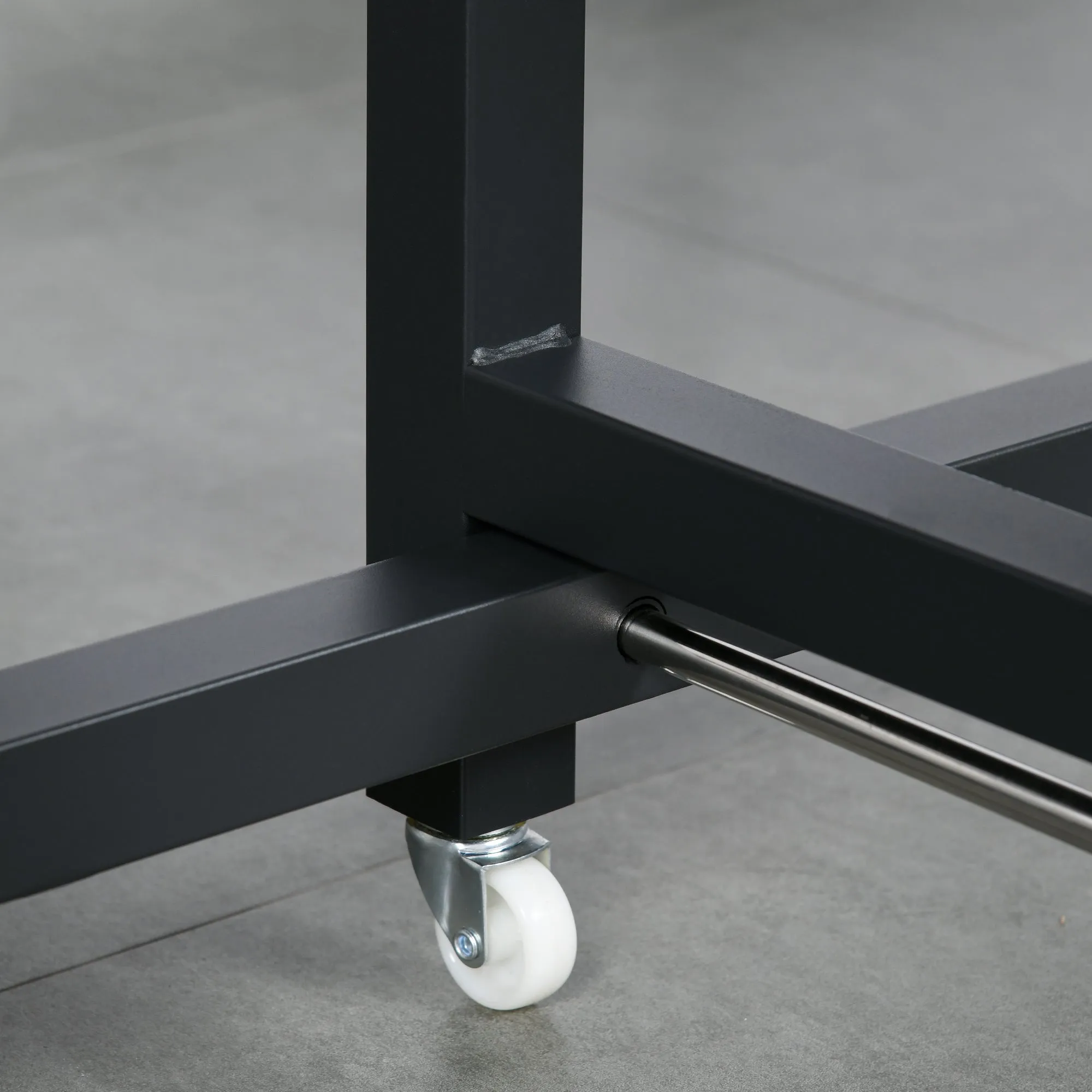 Rootz Folding Dining Table - Industrial Table - Space Saving Table - Expands Easily - 118cm x 70cm x 76.5cm
