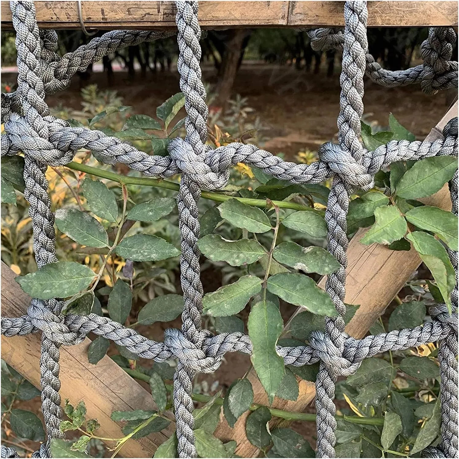 Rope Climbing Net Heavy Duty Net, Fence Stairs Balcony Railings Garden Playground Protection Playground Play Safety Net Safety Net Rope Outdoor Climbing Cargo Net(Size:2Mx6M(6.6FTx19.7FT))