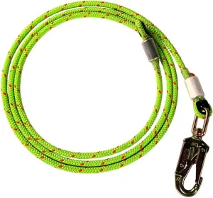 Rope Logic 33900 FL 1/2 x 15' W Core SwSnap Green Coated Flipline Climbing-Accessories