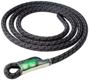 ROPE Logic Split Tail Bee-Line G-Spliced Single Eye Rope, Black, 10mm x 5'