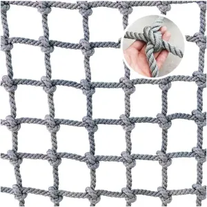 Rope Net Climbing Net for Kids Adult Playground Tree Nylon Play Giant Mesh Heavy Duty Cargo Toddler Climbing Climb Net Netting Nets for Adults Outdoor Swing Set Swingset Ladder Toys(12mm-10cm,1X1m/3.3