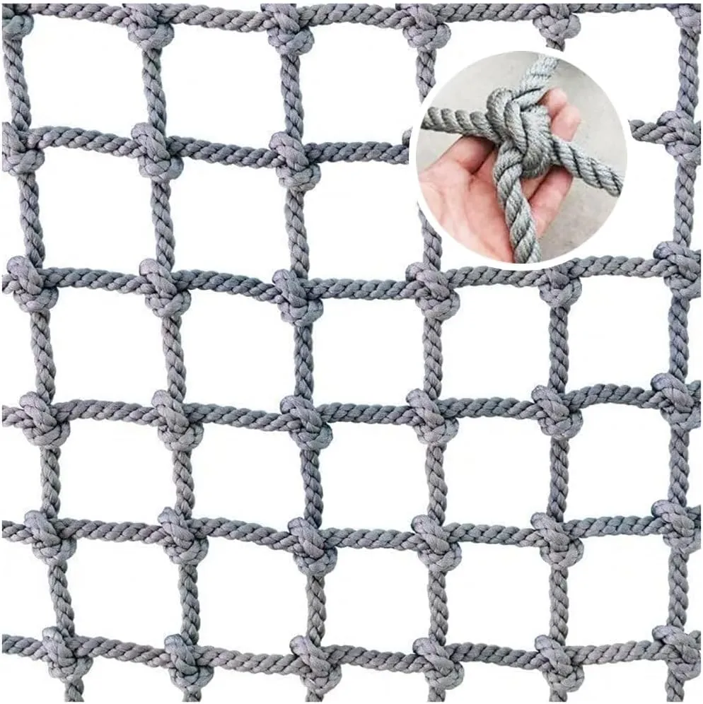 Rope Net Climbing Net for Kids Adult Playground Tree Nylon Play Giant Mesh Heavy Duty Cargo Toddler Climbing Climb Net Netting Nets for Adults Outdoor Swing Set Swingset Ladder Toys(12mm-10cm,1X1m/3.3