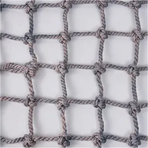 Rope Net Climbing Net Outdoor Climbing Cargo Net Safety Net Rope Ladder Sturdy Climbing Cargo Net Cargo Support Climbing Frame Net(Size:10 mm,Color:3.3x3.3ft)