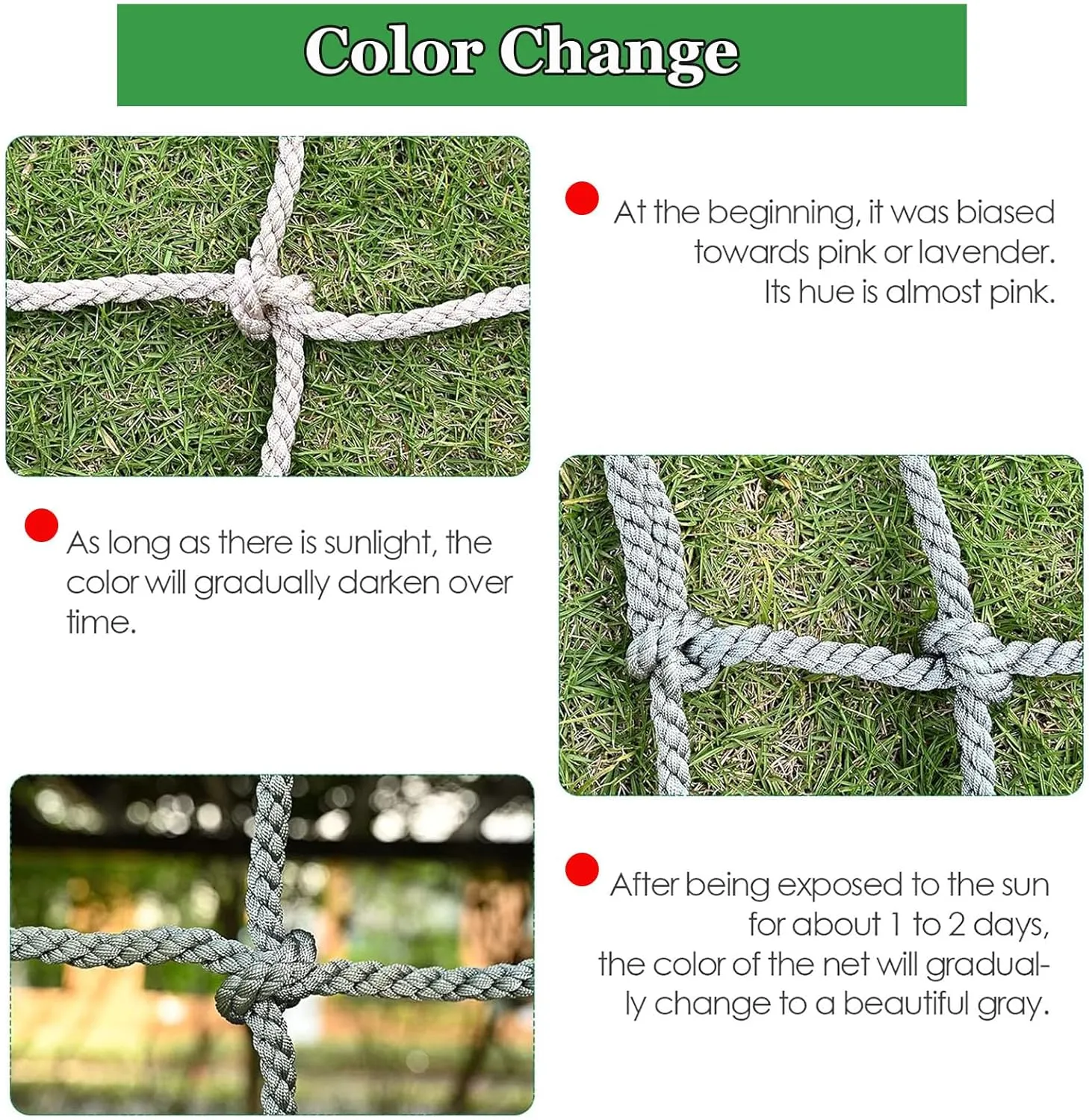 Rope Net Heavy Duty Climbing Safety Net Tree House Climbing Net Playground Protection Net Polyamide Climbing Cargo Net(Size:9.8FTx9.8FT)