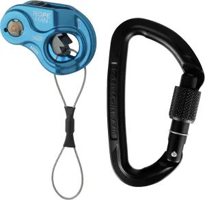 Ropeman 1 Ascender   Session Locking Carabiner - Lightweight Rope Clamp for Climbing, Hunting, Tree Climbing, & Rigging