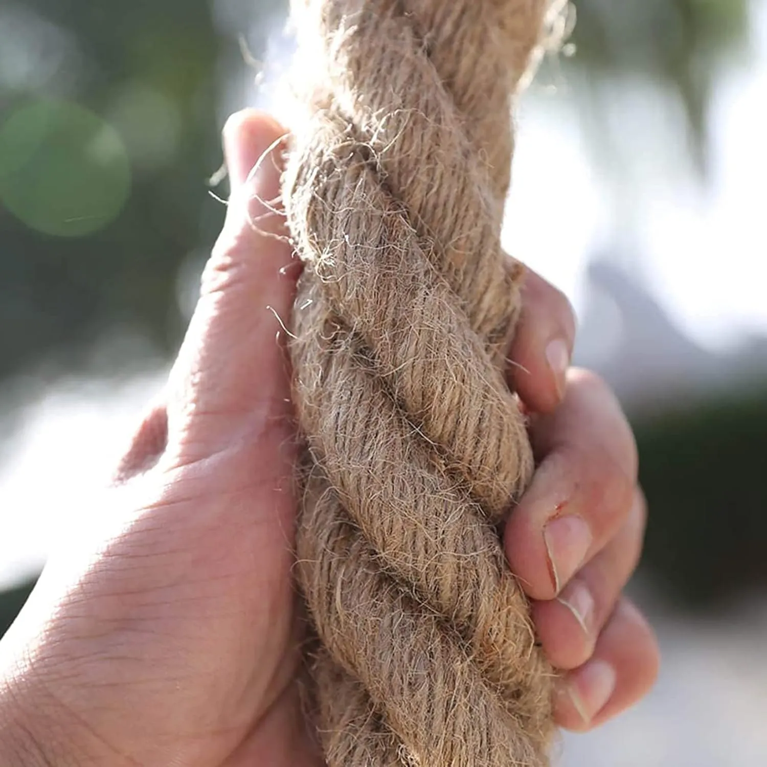 Rope,Twine, Natural Thick Jute Twine String,for Craft,Dock,Decorative Landscaping,Climbing,Gardening