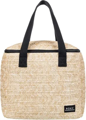 Roxy Little Horizon Cooler Bag | Reusable | Can Carry | Picnic | Work | Travel | Beach | Vacation | Camping | Large Capacity | Natural