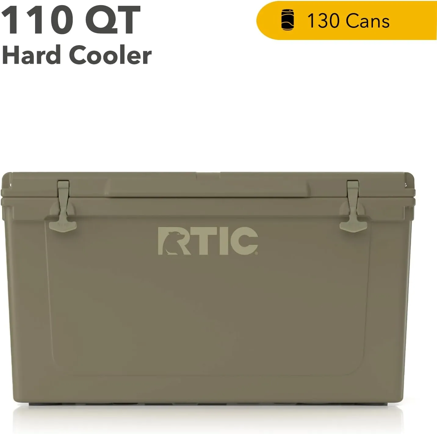 RTIC 110 QT Ultra-Tough Cooler Hard Insulated Portable Ice Chest Box for Beach, Drink, Beverage, Camping, Picnic, Fishing, Boat, Barbecue