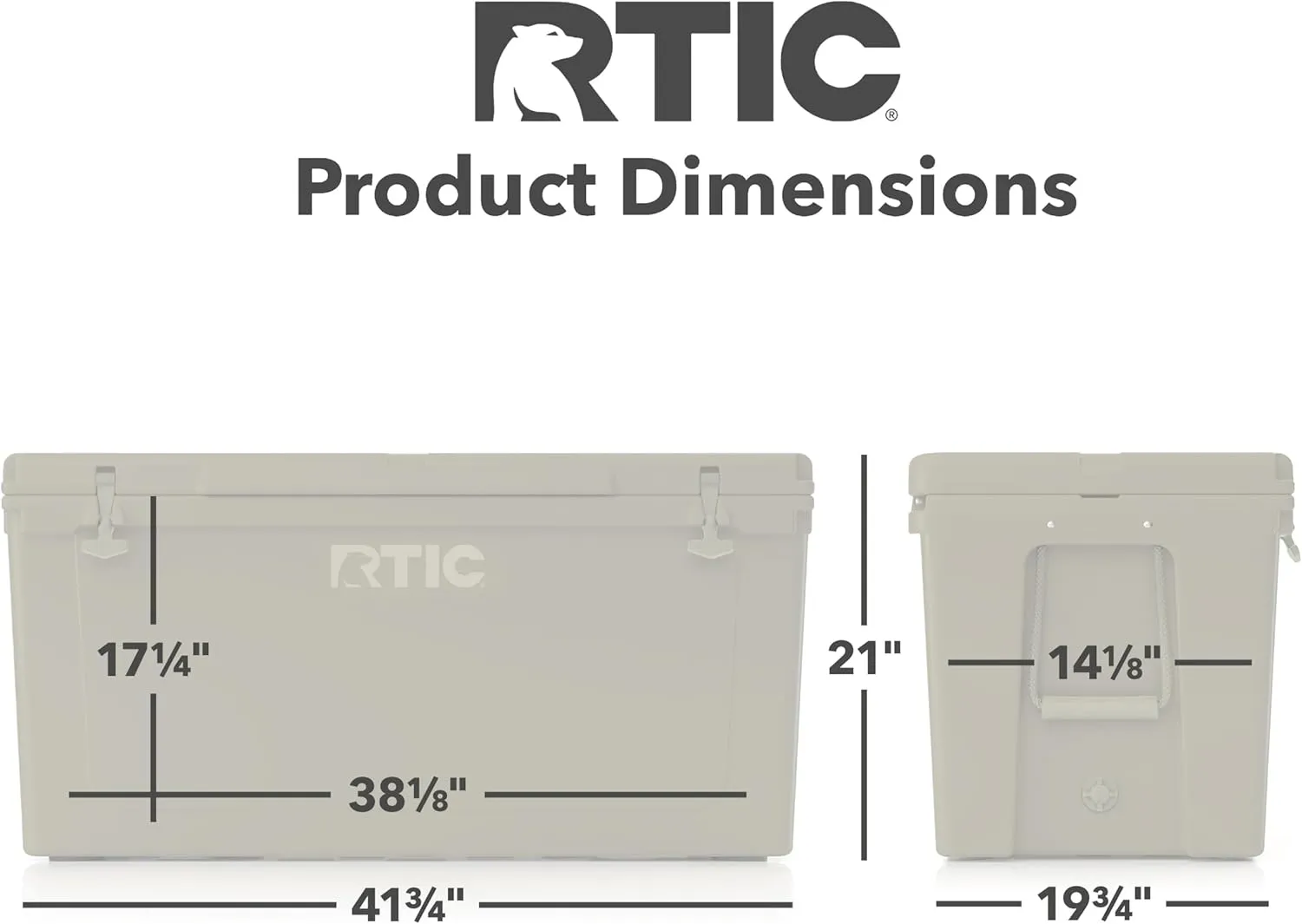 RTIC 145 QT Ultra-Tough Cooler Hard Insulated Portable Ice Chest Box for Beach, Drink, Beverage, Camping, Picnic, Fishing, Boat, Barbecue