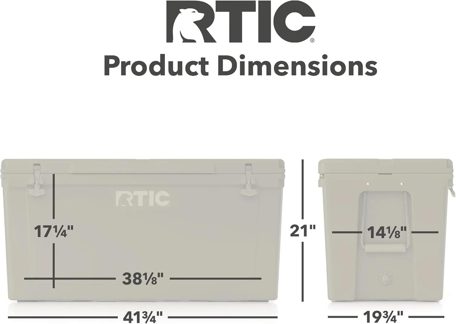 RTIC 145 QT Ultra-Tough Cooler Hard Insulated Portable Ice Chest Box for Beach, Drink, Beverage, Camping, Picnic, Fishing, Boat, Barbecue