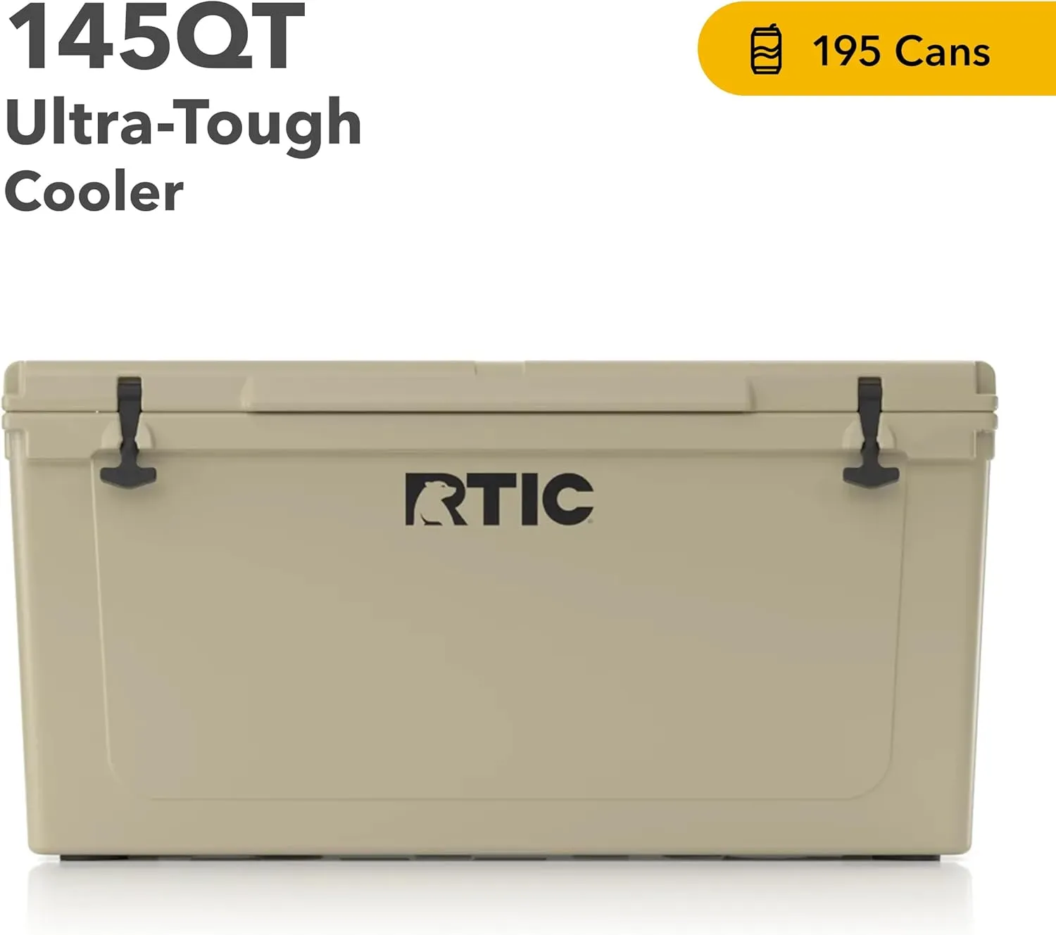 RTIC 145 QT Ultra-Tough Cooler Hard Insulated Portable Ice Chest Box for Beach, Drink, Beverage, Camping, Picnic, Fishing, Boat, Barbecue