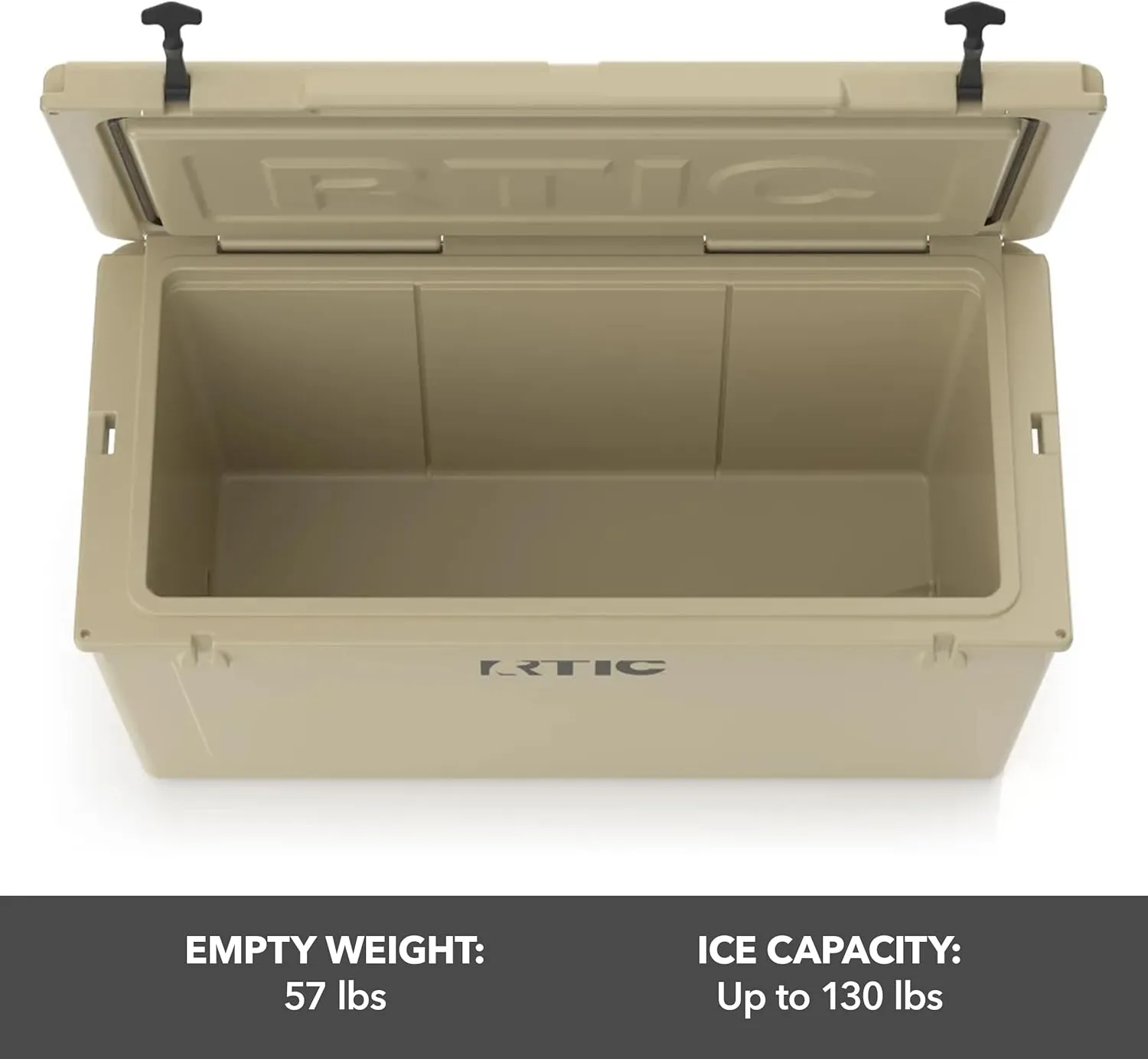 RTIC 145 QT Ultra-Tough Cooler Hard Insulated Portable Ice Chest Box for Beach, Drink, Beverage, Camping, Picnic, Fishing, Boat, Barbecue