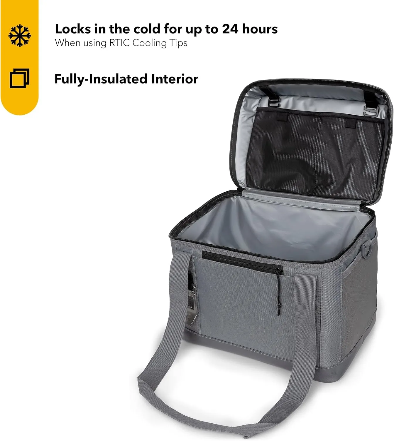 RTIC 28 Can Everyday Cooler, Soft Sided Portable Insulated Cooling for Lunch, Beach, Drink, Beverage, Travel, Camping, Picnic, for Men and Women