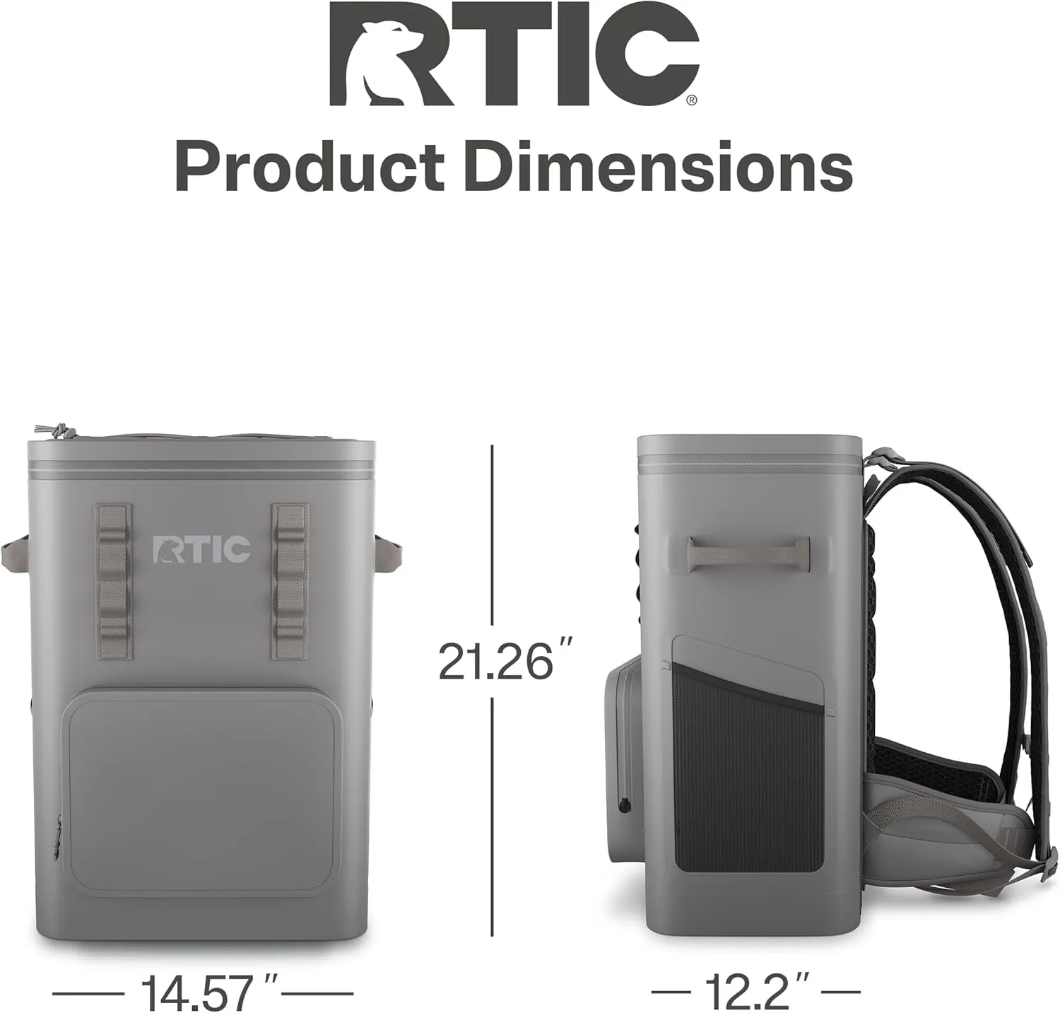RTIC 48 Can Ultra-Tough Backpack Cooler, Insulated, Waterproof, Leak Proof, Portable Floating Bag for Beverage, Drink, Lunch, Outdoor, Beach, Car, Camping, Picnic, Fishing, Boat