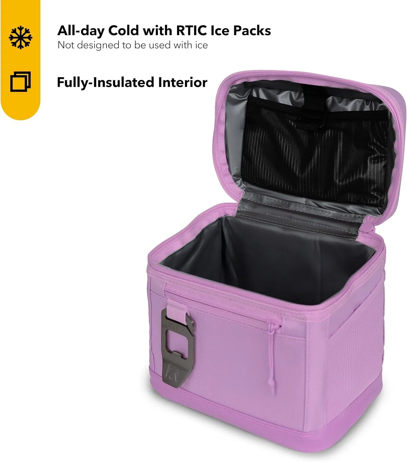 RTIC 6 Can Everyday Cooler, Soft Sided Portable Insulated Cooling for Lunch, Beach, Drink, Beverage, Travel, Camping, Picnic, for Men and Women